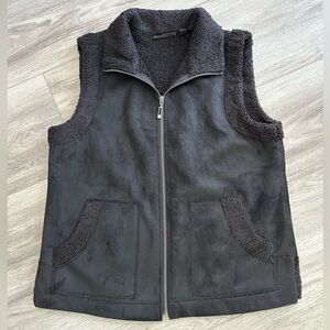 Susan Graver Faux Suede Vest